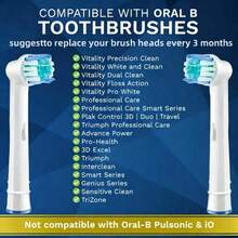 10pcs Professional Toothbrush Replacement Heads, Suitable For [Series], Soft Bristles Provide Best Oral Health Protection - White - View 3