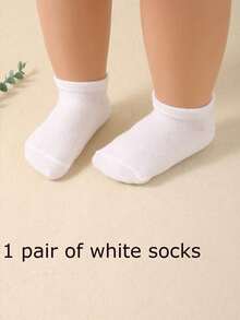10 Pairs Kids White Random Stripe & Heart Pattern Elastic Soft Socks, Suitable For Daily Life And Sports, Versatile Casual, Breathable And Comfortable, Fit For Children And Teenagers Aged 1-14 Years Old - Multicolor - View 17
