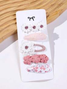 Bộ 5 kẹp tóc hình hoa cúc – Phụ kiện tóc in họa tiết, kẹp tóc vải thủ công dễ thương và đa năng dùng hàng ngày. - Nhiều màu - Xem 10