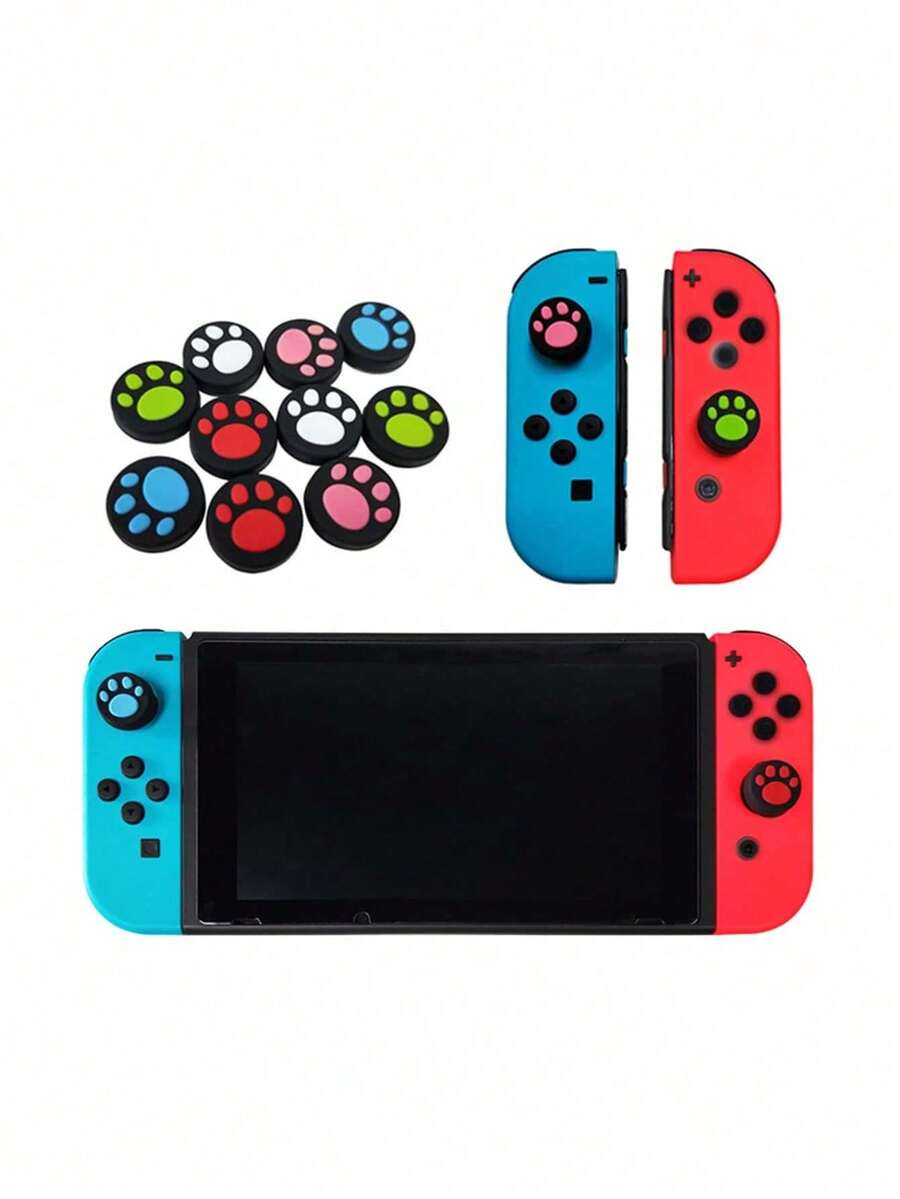 10个Switch/OLED猫爪摇杆帽/Switch游戏控制器按键帽 - 查看 1