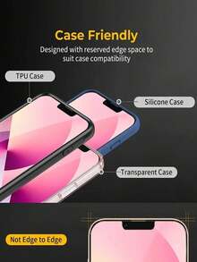 ZYSHI Tempered Mobile Phone Film 4pcs Tempered Glass Screen Protector For IPhone 15/15Pro/15Plus/15Promax/16/16PLUS/16PROMAX/17/17Air/17pro/17pro Max/17e Mother's Day Gift - 4pcs HD Glass - View 2