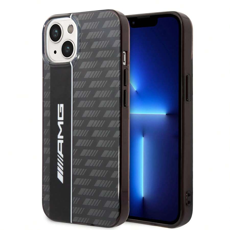 Funda Amg Patrón Carbono iPhone 14 Plus Original - Negro - Ver 1