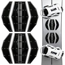 1 Piece Clear 3D Anti Slip Grip Snowboard Stomp Pad TPU Cold Resistant Adhesive For Enhanced Traction Ski Skateboard Control Outdoor Winter Sports Board Graphics Visible - Clear. Black - View 1