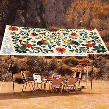 1 Piece Bohemian Floral Sunshade - Sunshade, Lightweight Polyester, Suitable For Beach, Camping, Garden, Picnic - Outdoor Adventure Sunshade (Excluding Poles) (Excluding Ropes) - 1PC - View 3