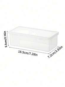 2pcs Large Transparent PP Storage Boxes With Lids, Lightweight Uncoated Surface, Suitable For Office/Study Supplies, Pens, Pencils, Markers, Crafts, Desktop Organization, Cosmetics, Jewelry, Minimalist Style, Portable, Random Color (Boxes Only, Pens Not Included) - Multicolor - View 8