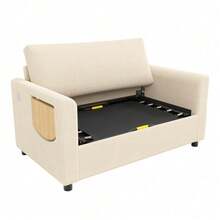 Futons - Beige + Corduroy + 2 zitplaatsen - Bekijken 10