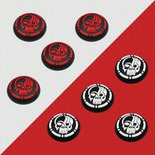 Suitable For PS2/3/4/5//360 Controllers, Red & White Cool Joystick Grip Caps, Silicone Material, Anti-Slip & Sweat-Proof, Replaceable, Easy Installation, Enhanced Grip & Comfort, Improved Gaming Experience, Essential Gaming Accessory, Ideal Gift For Gamers - View 9