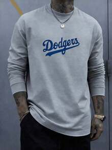 Nueva camiseta de moda para chicas de primavera y verano. Camiseta de manga larga de gran tamaño de Trenfashion Unisex con estampado del logotipo de los Dodgers de Los Ángeles, camiseta casual de cuello redondo para fanáticos del béisbol, corte holgado y relajado, camiseta con hombros caídos, camiseta para el día del juego de los Dodgers, camiseta gráfica de gran tamaño de los Dodgers, camiseta 100% algodón con estampado digital, estilo béisbol, camisa casual para hombre, diseño deportivo para el verano, ropa urbana, camisetas de manga larga unisex para fanáticos del béisbol. - Blanco - Ver 14