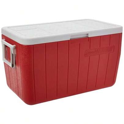 Coleman ielera Rígida 45L Color Rojo Ciller Mantiene el ielo de Fácil Limpieza Fácil de Transportar