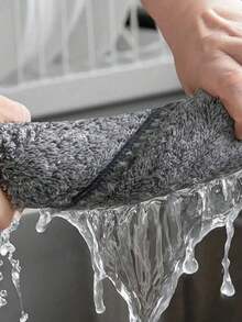 10pcs Microfiber Cleaning Cloths, Multi-Purpose Car Wash Towels, Thick Absorbent Car Drying Rags - 10pcs - View 2
