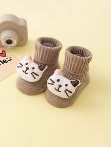 1双可爱3D动物图案婴儿袜 - 彩色 - 查看 10