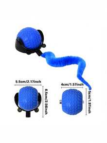 Juguete interactivo para gatos con bola y cola en movimiento rápido, rotación automática de 360°, velocidad ajustable, adecuado para gatos adultos aburridos, atractivo para que los gatos jueguen, accesorio divertido para gatos, hecho de material PetSafe de alta calidad, adecuado para gatitos traviesos y propietarios de mascotas - Ver 3