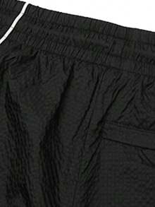 Puma Men's Pants, 2026 Spring New Arrival, Retro Stitching Casual Drawstring Waist Jogger Pants, 599336-01 - Black - View 7