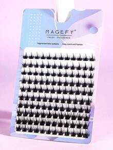 MAANGE 120pcs Cartoon Anime False Eyelashes, Anime Cosplay Personal False Eyelashes, Japanese Eye Makeup Tools, Cluster False Eyelashes, Suitable For Daily, Travel, Party, Cosplay - CC - View 3