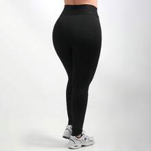 Calça Blackout Cintura Alta com Bolso - Zero Transparência - Qualidade Premium - Fitness Academia Ginástica Treino - Preto - Visão 2