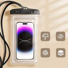 Túi chống nước cho điện thoại di động, túi chống nước chụp ảnh dưới nước, túi lặn chuyên dụng, ốp điện thoại chống nước màn hình cảm ứng, thiết bị bơi lội, thiết bị trôi nổi. - Hồng - Xem 3