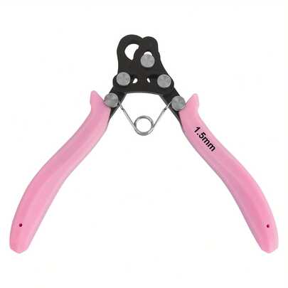 1 chiếc kìm uốn dây 1.5mm, kìm kim loại màu hồng dùng làm đồ trang sức thủ công, dụng cụ tạo hình dây đồng làm khuyên tai DIY, vật dụng cần thiết cho việc làm đồ trang sức.