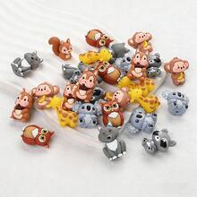5pcs Cute Squirrel Silicone Beads, 3D Squirrel Holding Pinecone Shaped, Suitable For Home Decor, DIY Jewelry Making Bracelets Necklaces, Pen & Phone Charms, Bag Accessories, Craft Supplies - Multicolor - View 2