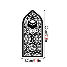 OUTANA Biển chỉ dẫn tiệc tùng tự dính bằng acrylic, có thể tháo rời, hình dạng nhà thờ Hồi giáo, biển chỉ dẫn hướng cầu nguyện cho người Hồi giáo, có sẵn màu đen, trắng và vàng. - MB7051 - Xem 12