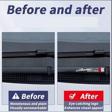2pcs Cartoon Letter Car Wiper Stickers, Cute & Fashionable Decorative Waterproof Scratch-Resistant Stickers, Suitable For Cars, Motorcycles, Laptops, Phones, Computers, Windows, Doors, Trunks, Cups, Decorations, Holidays, Parties, Daily Use, Cool & Stylish Car Accessories, Gifts For Men, Women, Teenagers - A - View 4