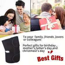1/2Pcs Heated Knee Massager, Heated Foot Massager, Heated Shoulder Massager, Knee Pads, 3-In-1 Vibrating Heating Pad, Knee Pads, Shoulder Pads, Elbow Pads, Adjustable Size, Perfect For Halloween, Christmas, Birthday Gifts, And The Best Gift For Parents. - Grey - View 7