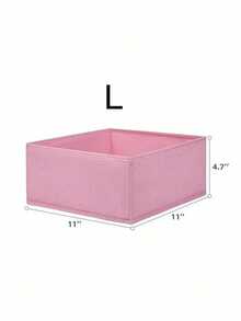 Hộp đựng đồ lót màu hồng (1 chiếc/3 chiếc), hộp đựng tất bằng vải không dệt, hộp đựng đồ lót, áo ngực, tất, cà vạt, khăn quàng cổ, hộp trang trí, trang trí ngày lễ, trang trí phòng, trang trí nhà cửa, trang trí phòng ngủ, hộp đựng đồ, sắp xếp nhà cửa - Hồng - Xem 10
