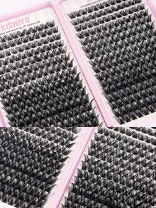 384片睫毛套装，8-16mm混合密度睫毛工具套装，新款12-18mm猫眼D卷睫毛，DIY自然妆容睫毛嫁接套装，超柔软轻盈睫毛嫁接套装，睫毛胶水套装，适合日常使用、婚礼、约会、派对、音乐节、万圣节、簇状睫毛、单根睫毛、专业假睫毛妆容 - 彩色 - 查看 9