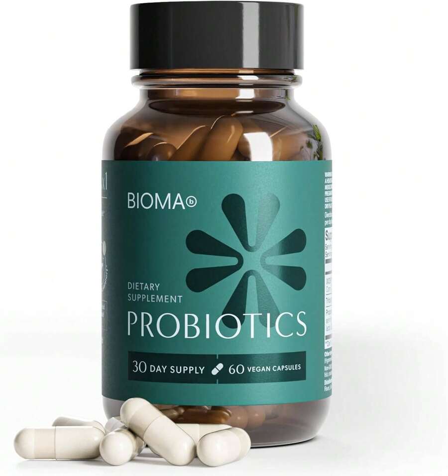 BiomaNUEVA FÓRMULA Probióticos para la salud digestiva, suplemento dietético, probióticos, prebióticos y postbióticos para la salud intestinal en 1 - por defecto - Ver 1