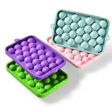 1pc 25-Cavity Silicone Ice Ball Maker Tray, Creative Small Round Mold - Multicolor - View 7