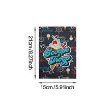 1 pieza Cuaderno, bloc de notas o diario con licencia oficial de Stranger Things, con diseños de Demogorgon y El Mundo del Revés, para tomar notas, coleccionable y regalo, de Netflix - A - Ver 10