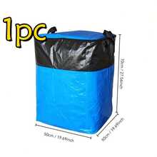 1pc Extra Large Zipper Moving Bag, Thick & Durable Storage Bag, Rectangular Large Capacity Space-Saving Design, Portable Organizer Bag Suitable For Clothes, Bedding, Home Goods, Ideal For Moving, Travel, Daily Use - Multicolor - View 12