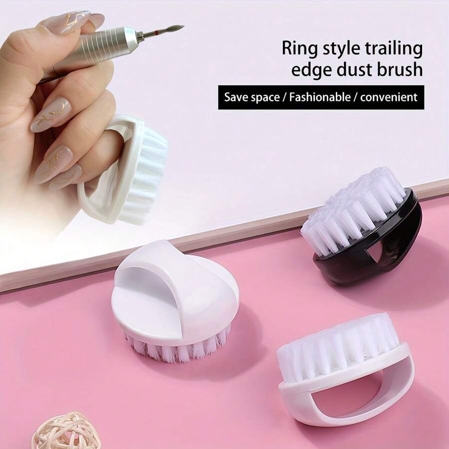 1-10件套美甲刷套装，包括角质层刷、除尘刷、清洁刷、指夹软毛刷、指甲清洁刷 - 彩色 - 查看 1