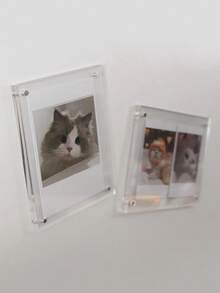 Khung ảnh mini acrylic từ tính, giá đỡ ảnh trong suốt cho ảnh 3 inch và ảnh thẻ Kpop, khung ảnh treo tường tự làm và trang trí nam châm tủ lạnh, giá trưng bày không cần khoan cho nhà và văn phòng. - Nhiều màu - Xem 5