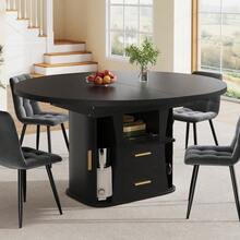 Dining Tables - Black + MDF - View 6