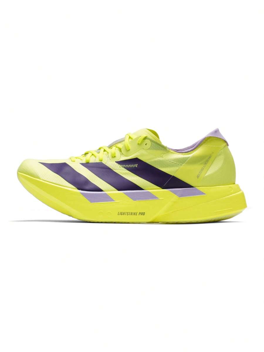 阿迪达斯男士跑鞋 ADIZERO ADIOS PRO 4,缓震轻便透气竞速马拉松碳板跑鞋 JP6623 - 黃色 - 查看 1