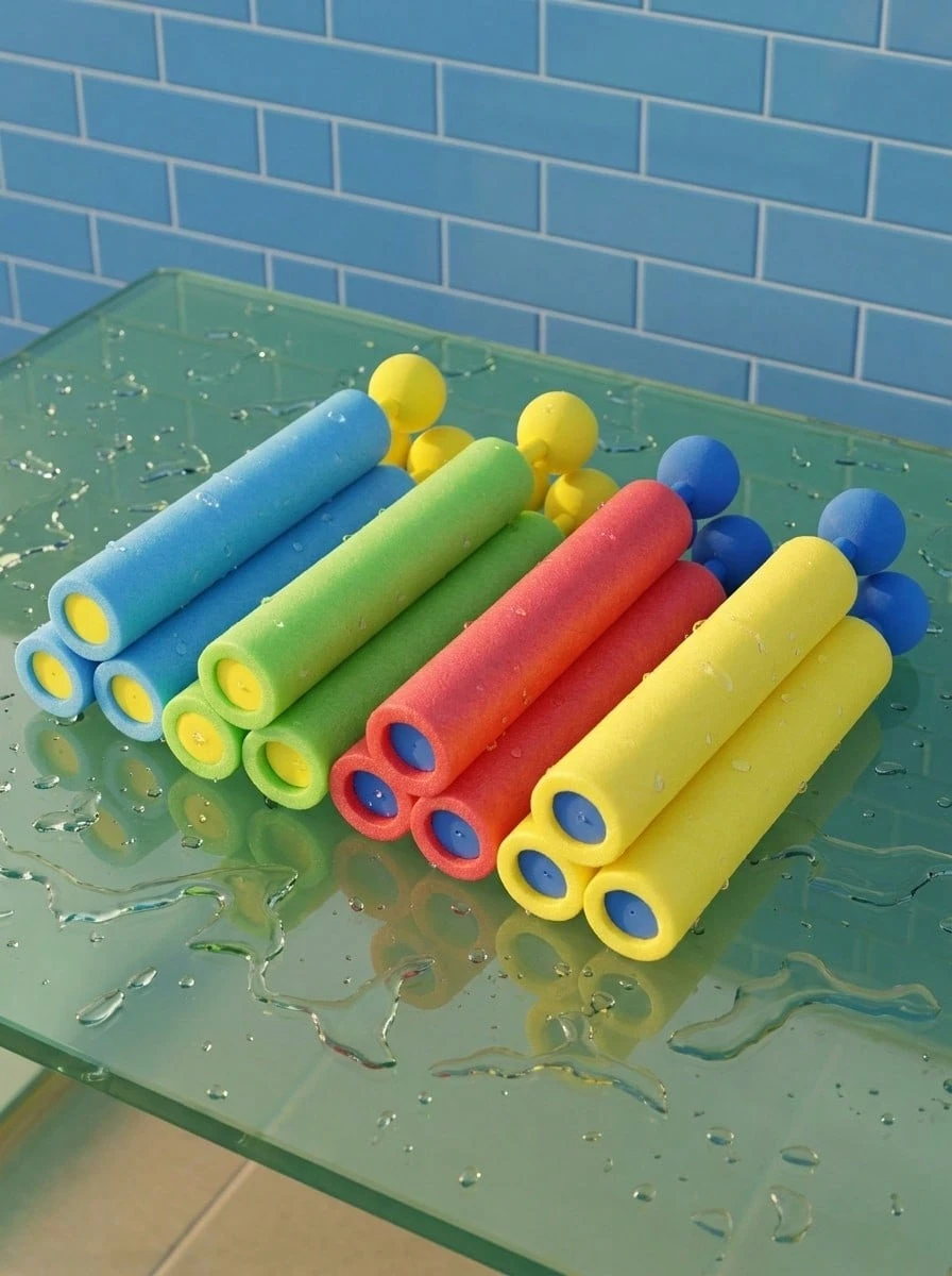 MINKOJA 20.5cm Beach Water Toy, Straight EVA Foam High Pressure Water Gun, Foam Jet Toy, Waterproof And Shockproof Outdoor Toy, Bubble Blaster - Multicolor - View 1