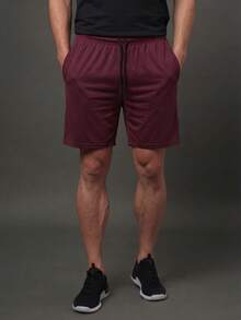 Kit 3 Bermuda Shorts Light Dry Fit Gym Training - Màu Đỏ Sâu - Xem 8