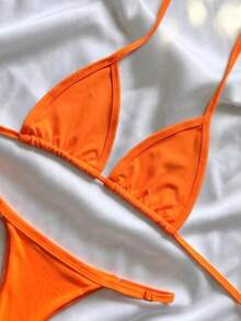 Women's Athens Suplex Curtain Bikini With Regulator - Màu cam neon - Xem 2