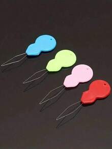 10pcs Plastic Needle Threaders, Manual Sewing Tools Suitable For Sewing Crafts, Knitting, Sewing, DIY Arts, Random Color - Multicolor - View 3