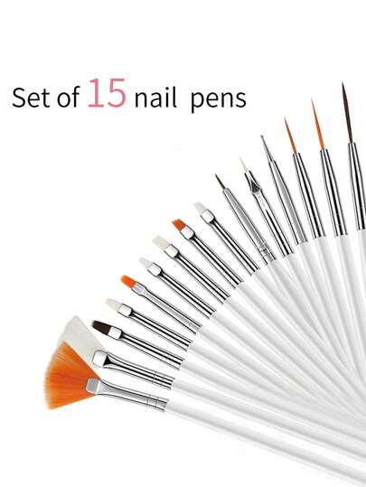 Bộ 15 cọ vẽ, cọ màu nước, cọ acrylic và cọ vẽ mặt, nhiều kích cỡ khác nhau, cọ nghệ thuật mini phù hợp cho các chi tiết nhỏ, vẽ tranh nghệ thuật, acrylic, vẽ móng, vẽ mô hình, màu nước.