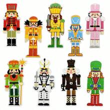 Bộ 1 miếng vá thêu hình nhân vật hoạt hình, phụ kiện quần áo trẻ em dịp Giáng sinh, nhãn dán nhiệt, giảm giá - Miếng vá vải hình nhân vật hoạt hình - Xem 1