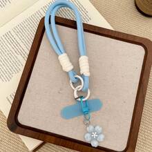 1 chiếc dây đeo điện thoại dệt hình mặt dây chuyền trong suốt chất lượng cao, tinh tế, có kẹp. - Nhiều màu - Xem 5