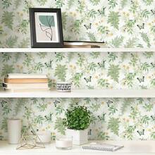 1 Cuộn Giấy Dán Tường Tự Dính Họa Tiết Hoa và Bướm Phong Cách Bohemian, Giấy Dán Tường Phong Cách Đồng Quê Tươi Mát, Giấy Dán Tường PET Không Mối Nối, Chống Thấm Nước, Dễ Dán Và Tháo Gỡ, Thích Hợp Cho Nhà Bếp, Phòng Ăn, Phòng Khách, Lối Vào, Phông Nền Sofa, Phòng Học, Đầu Giường Phòng Ngủ, Trang Trí Tường TV, Sửa Chữa Tủ/Tủ Quần Áo, Trang Trí Nhà Thuê, Ghép Thẳng, 17.32x118.11/196.85/393.7 Inch - Hoa và bướm - Xem 3