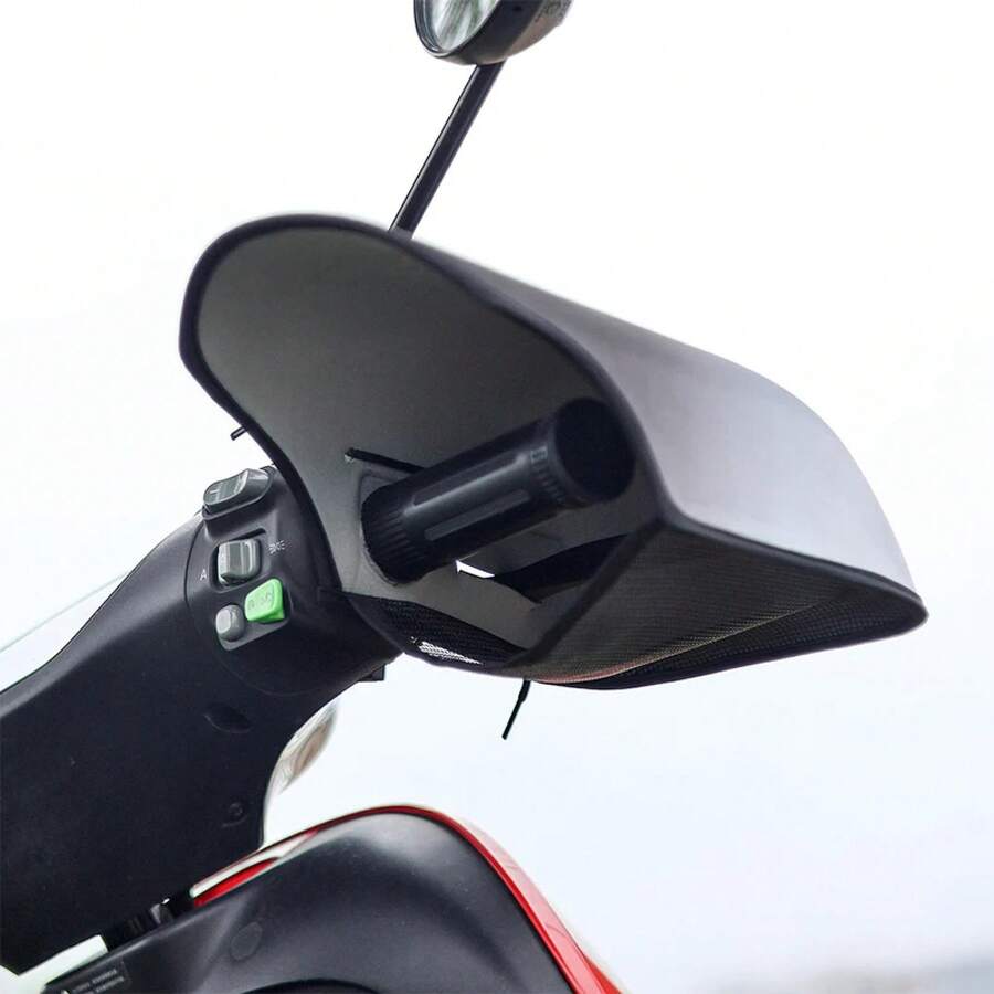 1 par de manoplas para manillar de motocicleta, a prueba de viento, protección, transpirables, protectores de manos, fundas para manillar de motocicleta.