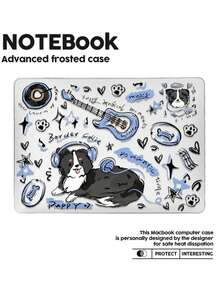 Chiếc túi đựng laptop trong mờ nguyên khối này có thiết kế hình chú cún hoạt hình và đàn guitar điện. Nó nhẹ, chống sốc và tương thích với các mẫu Air 13 inch và 15 inch, cũng như các mẫu Pro M2 và M3 14 inch. Kết hợp khả năng chống bám vân tay, chống sốc và tản nhiệt, đây là món quà hoàn hảo cho các dịp lễ và sự kiện đặc biệt. - Xem 11