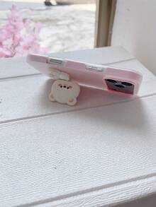 1个泰迪熊造型手机壳，二合一防震硅胶保护套，带挂绳，兼容 11/11 Pro/11 Pro Max/12/12 Pro/12 Pro Max/13/13 Pro/13 Pro Max/14/14 Pro/14 Pro Max/15/15 Pro/15 Pro Max/16/16 Pro/16 Pro Max 和 Galaxy S20/S21/S22/S23/S24/S25 - 粉色 - 查看 4