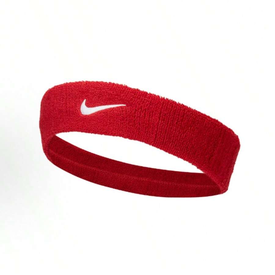 NIKE Premier Training Sport Headband - Thick, Soft, Cotton Blend, Moisture-Absolving - 紅色 - 查看 1