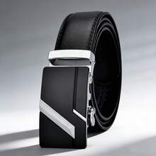 Thắt lưng khóa tự động hiện đại dành cho nam, thắt lưng hợp kim thời trang, thắt lưng công sở thường ngày. - Ruy băng hai màu - Xem 19