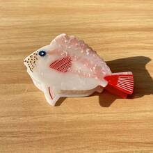 Neue Ozean-Serie Kissing Fish geformte Azetat Haarklammer, Haarklammer Haarspange Haraccessoires für Frauen - Verschiedenfarbig - Übersicht 14