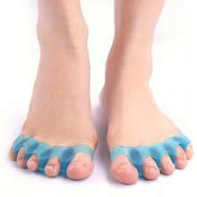 2 piezas Separador de dedos de silicona suave, separador de dedos reutilizable para corrección y protección de los pies, estiramiento de dedos sin alcohol - A - Ver 2